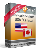 USA / Canada ZIP / Postal Code Database